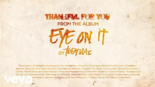 Thankful for You by TobyMac
