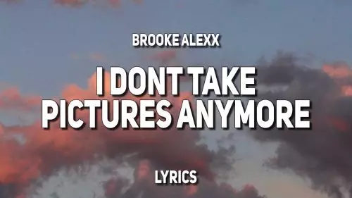 I Don't Take Pictures Anymore by Brooke Alexx