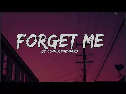 Forget me by Conor Maynard