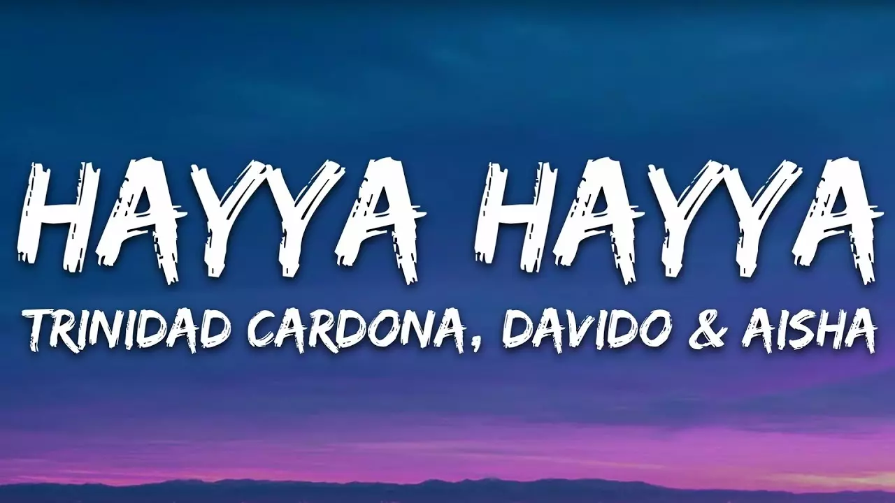 AISHA, Davido, & Trinidad Cardona - Hayya Hayya (Better Together)